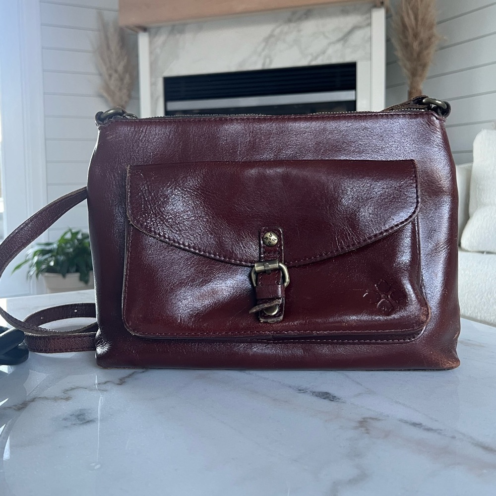 Patricia Nash Kirby East West Leather Crossbody Bag
